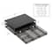 Mind Reader Monitor Stand and Office Supplies, Ventilated Riser, Storage Drawer, Metal Mesh, 15.75"L x 11.75"W x 4.5"H, Black